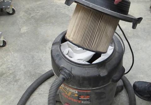 Build a DIY dust separator on top of a shop vac