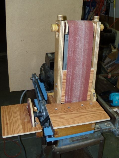 Homemade on sale belt sander