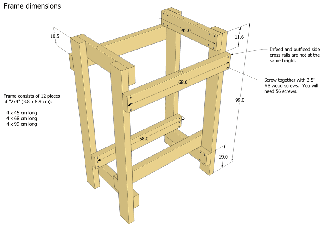 Thickness sander plans