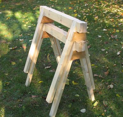 Stackable sawhorse plans