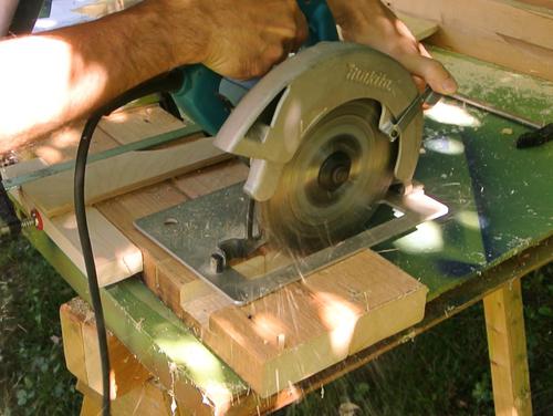 Making sawhorses