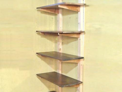 Quick shelves with mortise and tenon joints