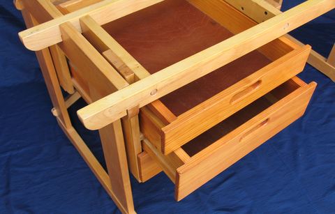 Wooden Desk with Drawers