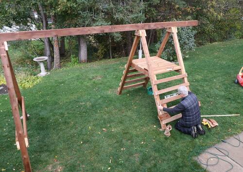 a frame swing set plans