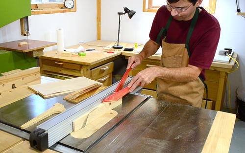 Making table saw push sticks