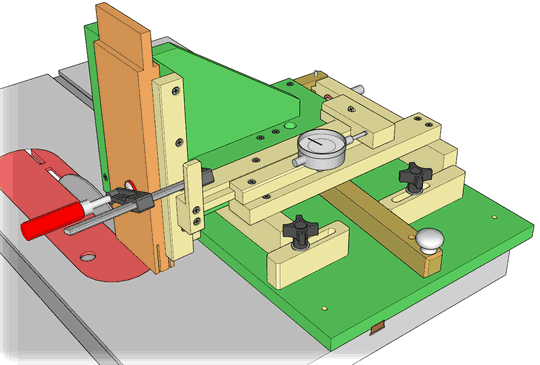 Quick-set tenon jig