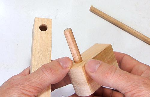 joining wooden pins